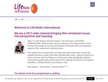 Tablet Screenshot of liferadiointernational.com